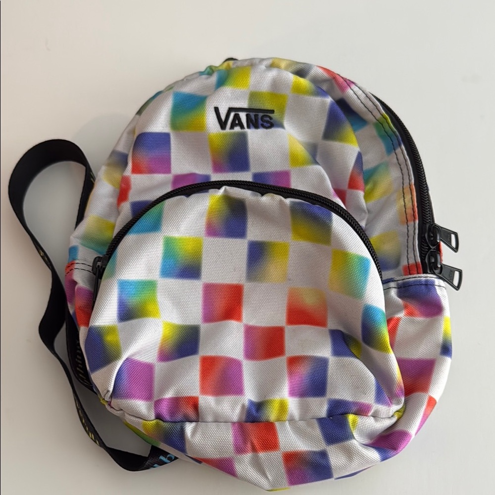 Vans Multicolor Checkerboard Mini Backpack
